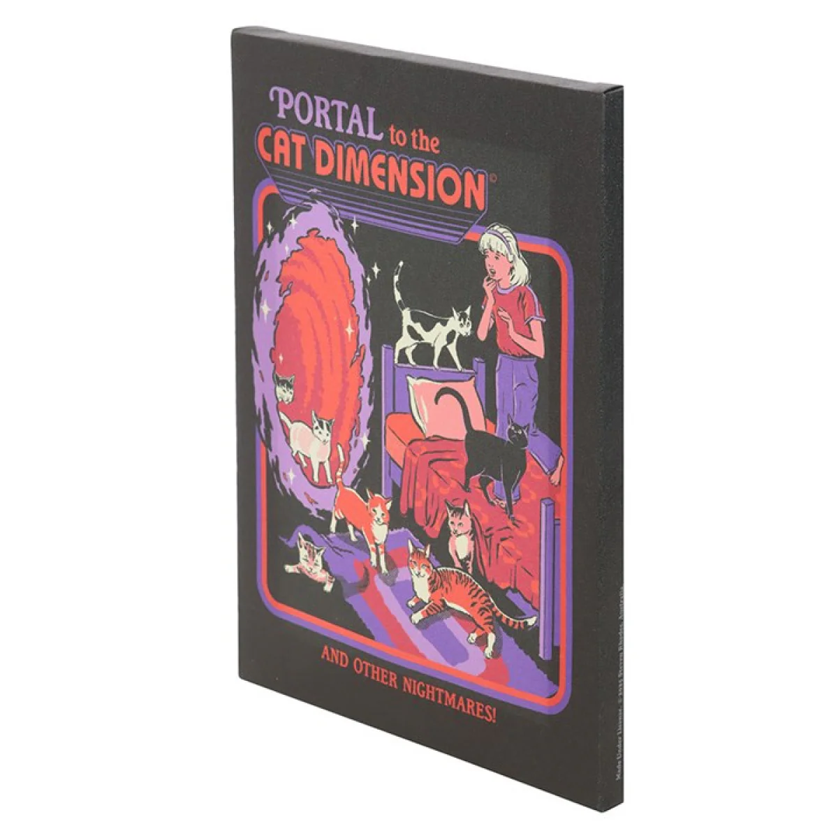 The Cat Dimension Canvas Plaque by Steven Rhodes - Image 3