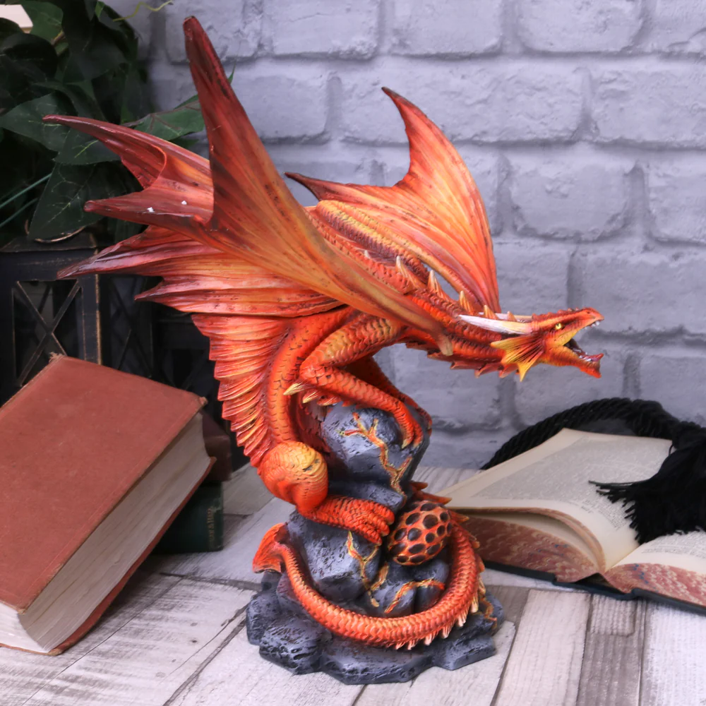 Adult Fire Dragon Figurine - Image 8
