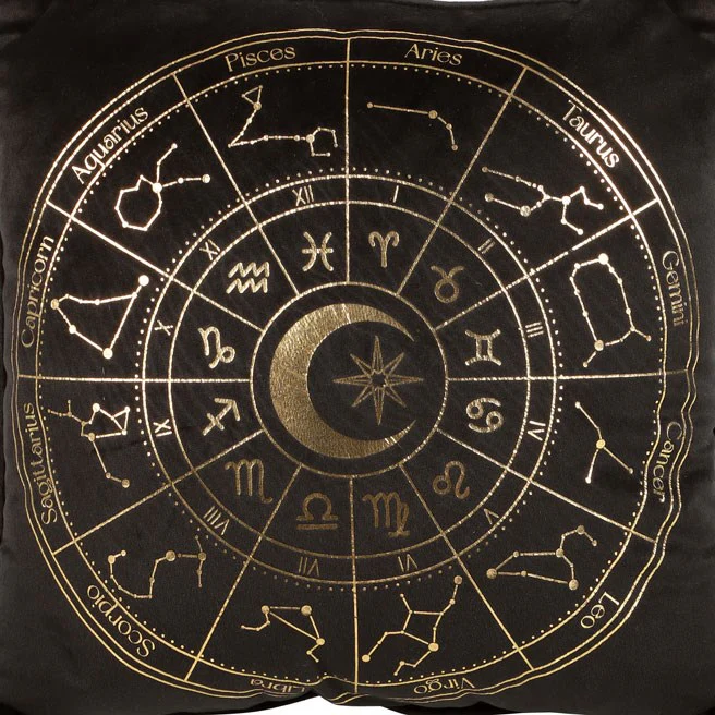 Black Astrology Wheel Cushion - Image 3