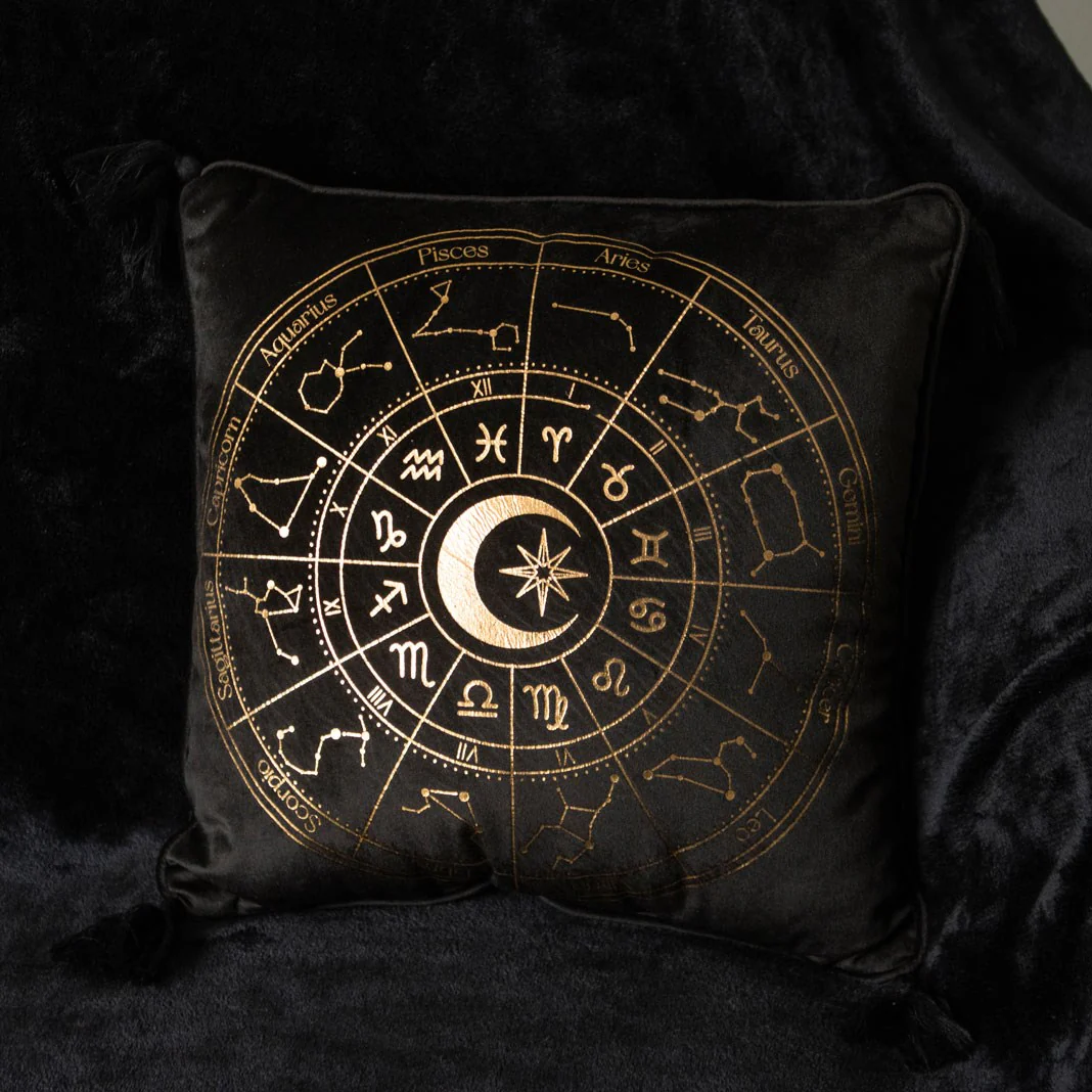 Black Astrology Wheel Cushion - Image 4