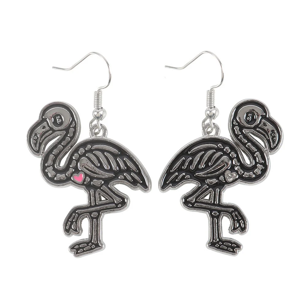 Flamin-goth Enamel Dangle Earrings - Image 3