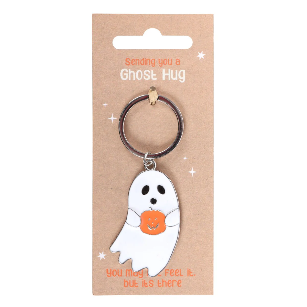 Ghost Hug Metal Keyring - Image 4