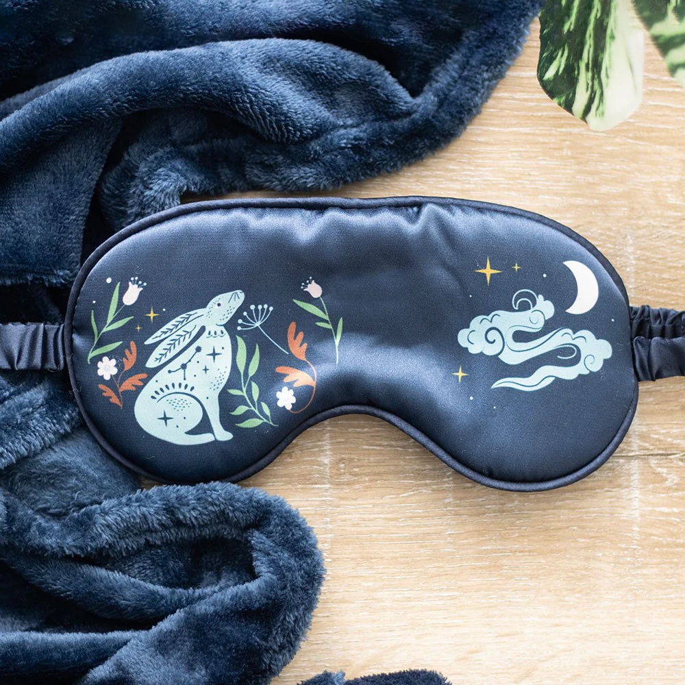 Midnight Hare Satin Sleep Mask - Image 5