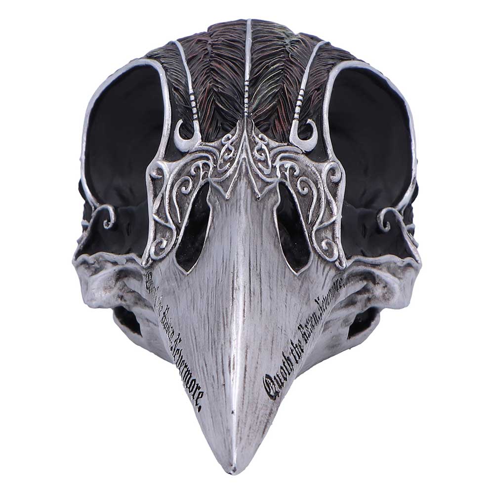 Quoth The Raven Skull Ornament - Image 3