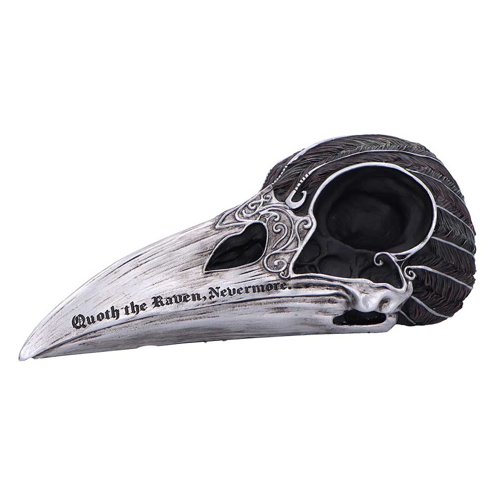 Quoth The Raven Skull Ornament - Image 5