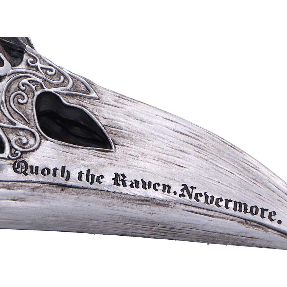 Quoth The Raven Skull Ornament - Image 6