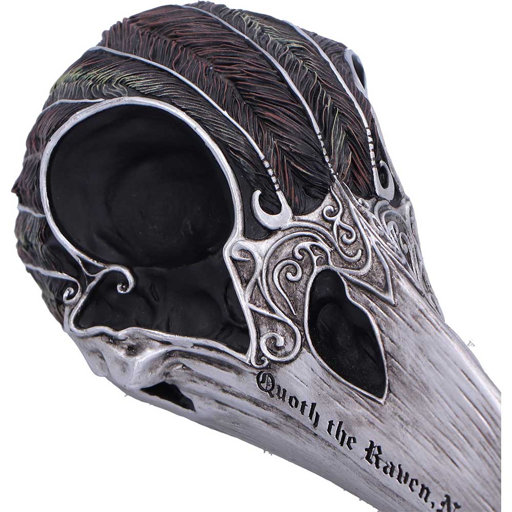 Quoth The Raven Skull Ornament - Image 7