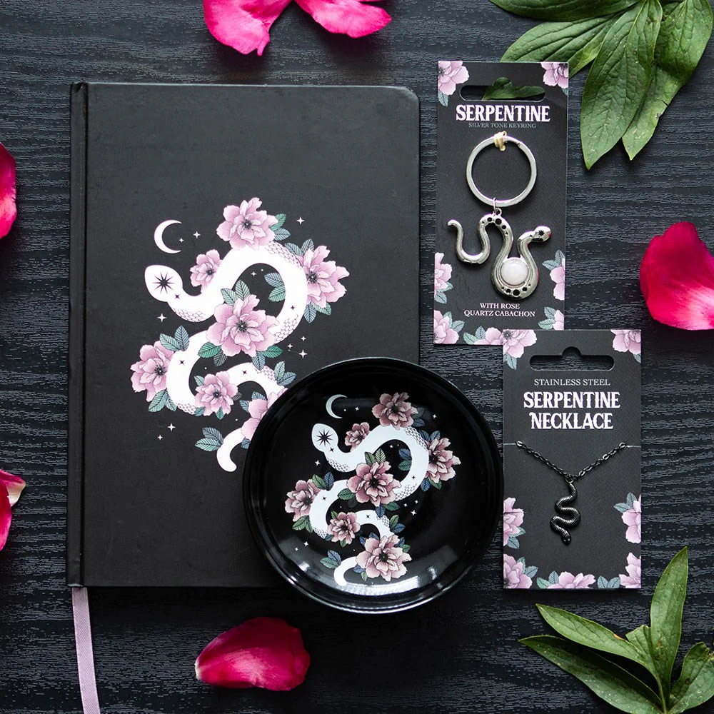 Snake Keyring with Rose Quartz Crystal - Image 3