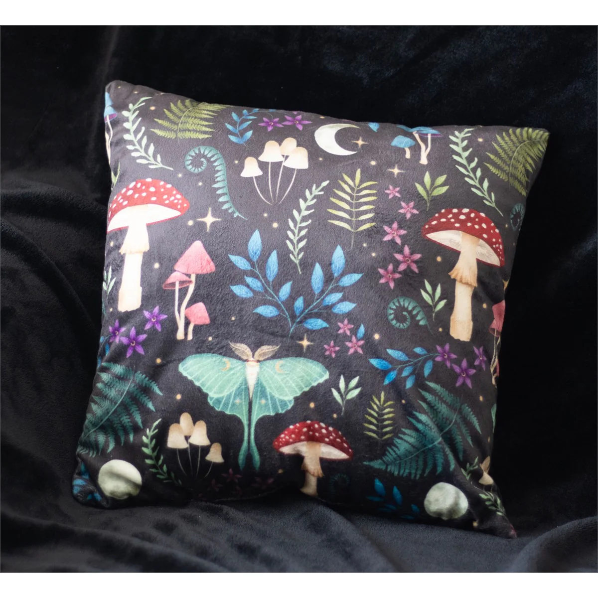 Square Dark Forest Cushion - Image 4