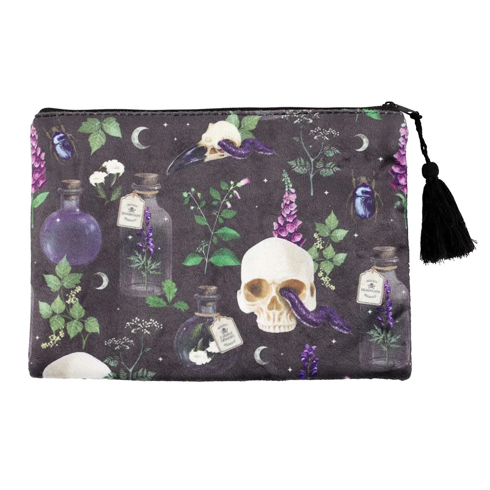Venom & Vines Print Makeup Bag - Image 3