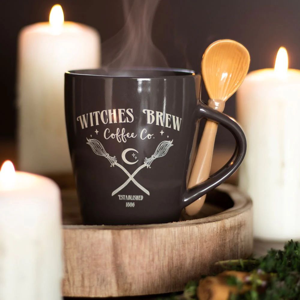Witches Brew Coffee Co. Mug and Spoon Set - Image 3