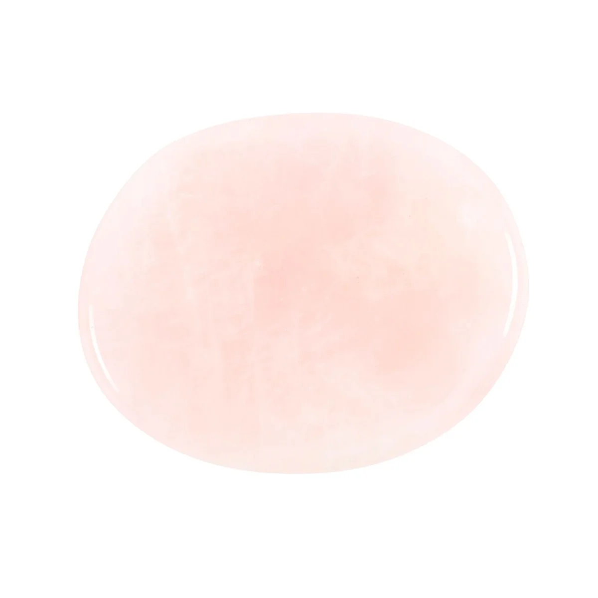 You Are Loved Rose Quartz Crystal Palm Stone - Image 3